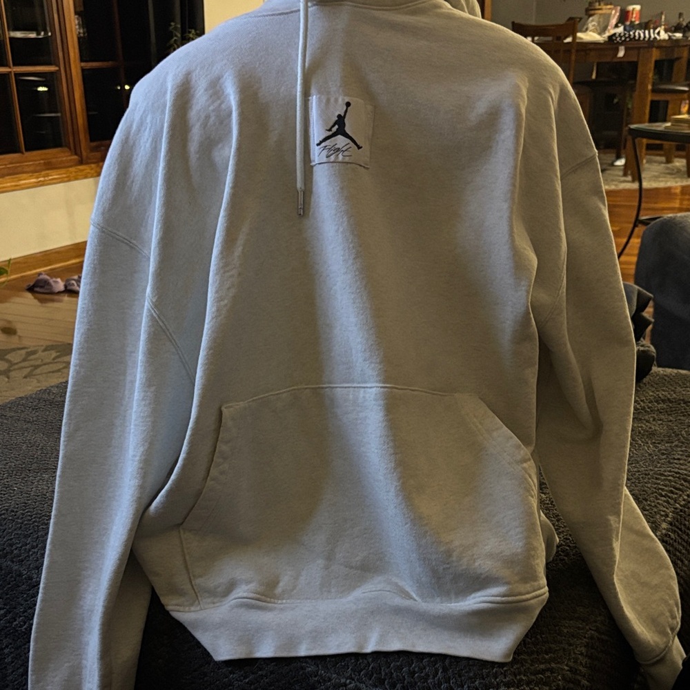 Jordan Light Gray Men's Hoodie
